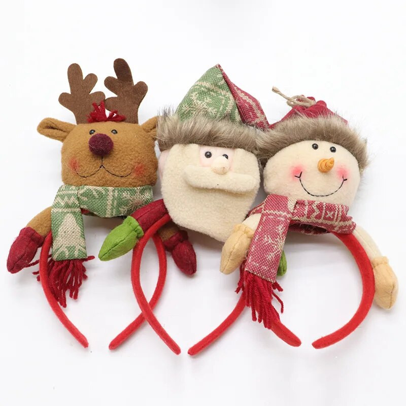 Božićni poklon Dodaci za kosu Dugokosi starac Snjegović Ukrasi Božićna traka za glavu Ins Kopča za glavu Blagdanska zabava Dress Up