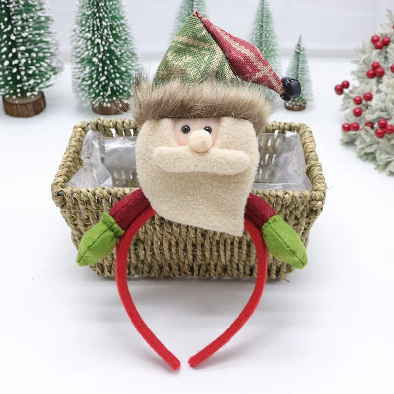 Božićni poklon Dodaci za kosu Dugokosi starac Snjegović Ukrasi Božićna traka za glavu Ins Kopča za glavu Blagdanska zabava Dress Up