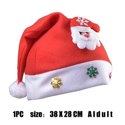 1PC Božićni ukrasi Božićni šešir Djed Mraz Snjegović za odrasle i djecu Božićni ukrasi Pokloni za Novu 2022.