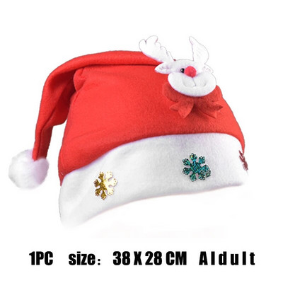 1PC Božićni ukrasi Božićni šešir Djed Mraz Snjegović za odrasle i djecu Božićni ukrasi Pokloni za Novu 2022.