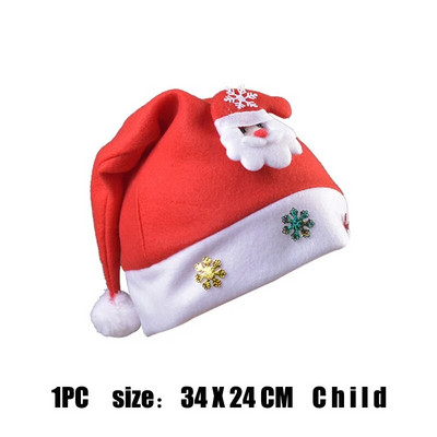 1PC Božićni ukrasi Božićni šešir Djed Mraz Snjegović za odrasle i djecu Božićni ukrasi Pokloni za Novu 2022.