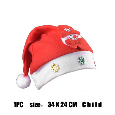 1PC Božićni ukrasi Božićni šešir Djed Mraz Snjegović za odrasle i djecu Božićni ukrasi Pokloni za Novu 2022.