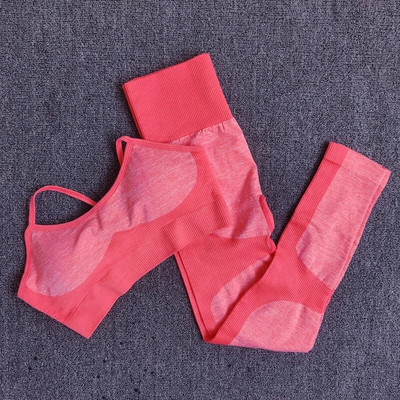 Odjeća za teretanu Ženski bešavni set za jogu Sportsko odijelo za fitness Top za jogu i trenirka Tajice za vježbanje Sportska odjeća Žensko bešavno odijelo