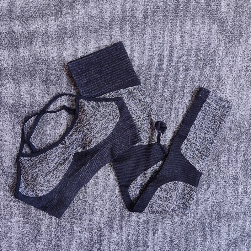 Odjeća za teretanu Ženski bešavni set za jogu Sportsko odijelo za fitness Top za jogu i trenirka Tajice za vježbanje Sportska odjeća Žensko bešavno odijelo