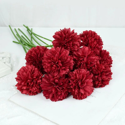 3/5 kom svilenih kuglica cvjetova maslačka Lažno umjetno cvijeće za kućni vrt Dekoracija vjenčanja DIY Božićni vijenac