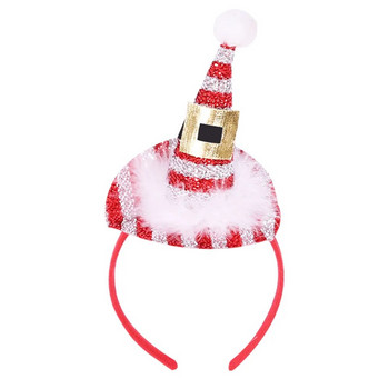 Коледни ленти за глава Коледна парти шапка за деца и възрастни, коледна лента за глава за украса на коледно парти