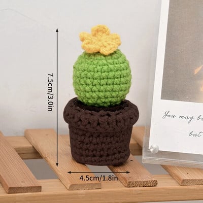 Χειροποίητο πλεκτό Ηλίανθο Tuilp Κροσέ Λουλούδια Χειροποίητο λουλούδι Στολίδι Επιτραπέζιου Διακοσμητικού Αυτοκινήτου Δώρα για την Ημέρα του Δασκάλου Flores