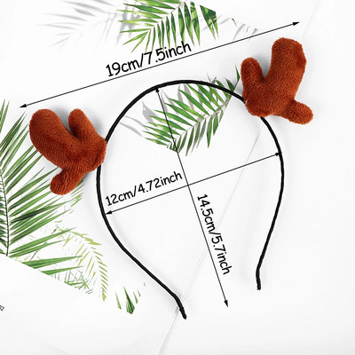 Božićno drvce Trake za glavu Šešir Jelen Rog Božić Pokrivala za glavu Traka Dekoracija za kućnu zabavu Djevojka Žene Darovi Natal Navidad 2023