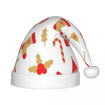Καλά Χριστούγεννα Μοτίβο 149 Χριστουγεννιάτικο καπέλο για παιδιά Αϊ-Βασίλη Εκτύπωση Καλή Πρωτοχρονιά Διακοσμήσεις για το νέο έτος
