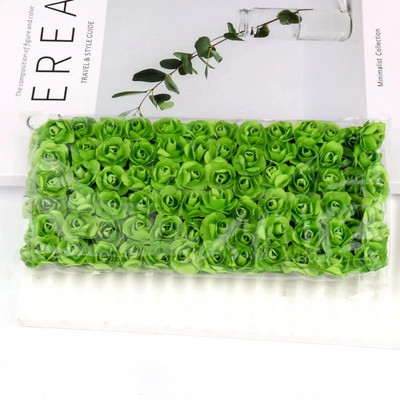 144 KOM 1,5 cm umjetni papirnati mini buket ruža za albume za svadbene zabave Jeftino umjetno cvijeće ruža