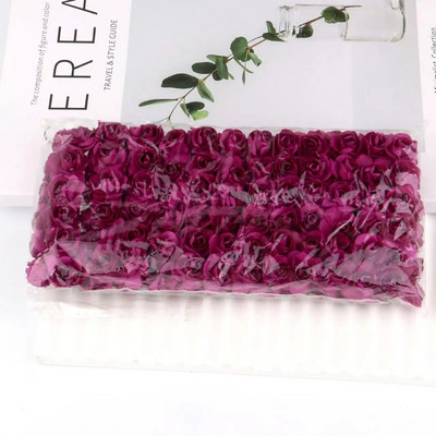 144 KOM 1,5 cm umjetni papirnati mini buket ruža za albume za svadbene zabave Jeftino umjetno cvijeće ruža