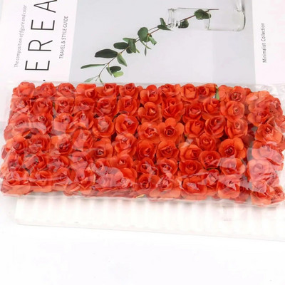 144 KOM 1,5 cm umjetni papirnati mini buket ruža za albume za svadbene zabave Jeftino umjetno cvijeće ruža