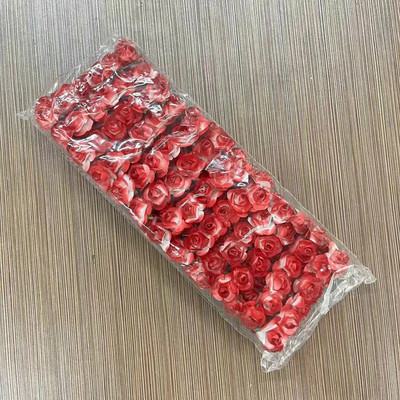 144 KOM 1,5 cm umjetni papirnati mini buket ruža za albume za svadbene zabave Jeftino umjetno cvijeće ruža