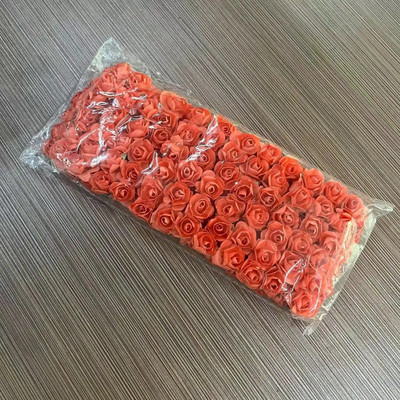 144 KOM 1,5 cm umjetni papirnati mini buket ruža za albume za svadbene zabave Jeftino umjetno cvijeće ruža