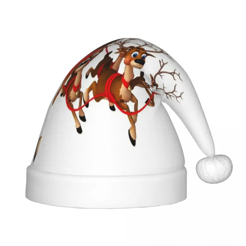 Djed Mraz 123 Božićna kapa za djecu Elk Snijeg Nova godina Djed Mraz kapa za djecu