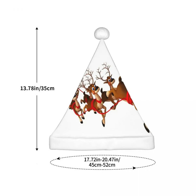Djed Mraz 123 Božićna kapa za djecu Elk Snijeg Nova godina Djed Mraz kapa za djecu