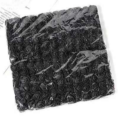 144 komada pjenastog umjetnog cvijeća u više boja za vjenčanje, kućni dekor, spomenari, umjetni cvjetni vijenac, dodaci, male ruže