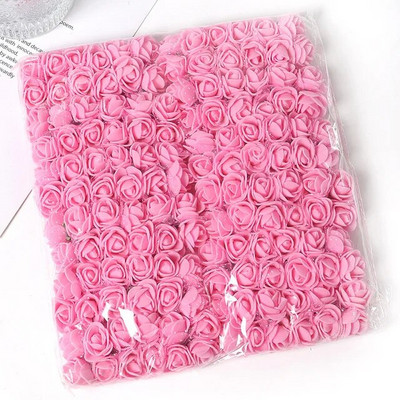 144 komada pjenastog umjetnog cvijeća u više boja za vjenčanje, kućni dekor, spomenari, umjetni cvjetni vijenac, dodaci, male ruže