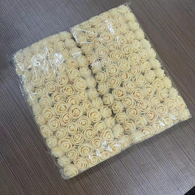 144 komada pjenastog umjetnog cvijeća u više boja za vjenčanje, kućni dekor, spomenari, umjetni cvjetni vijenac, dodaci, male ruže