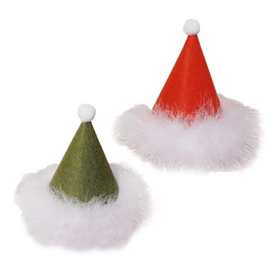 Χριστουγεννιάτικο καπέλο λούτρινο Χριστουγεννιάτικο καπέλο βελούδινο καπέλο Santa Navidads Props Πρωτοχρονιά