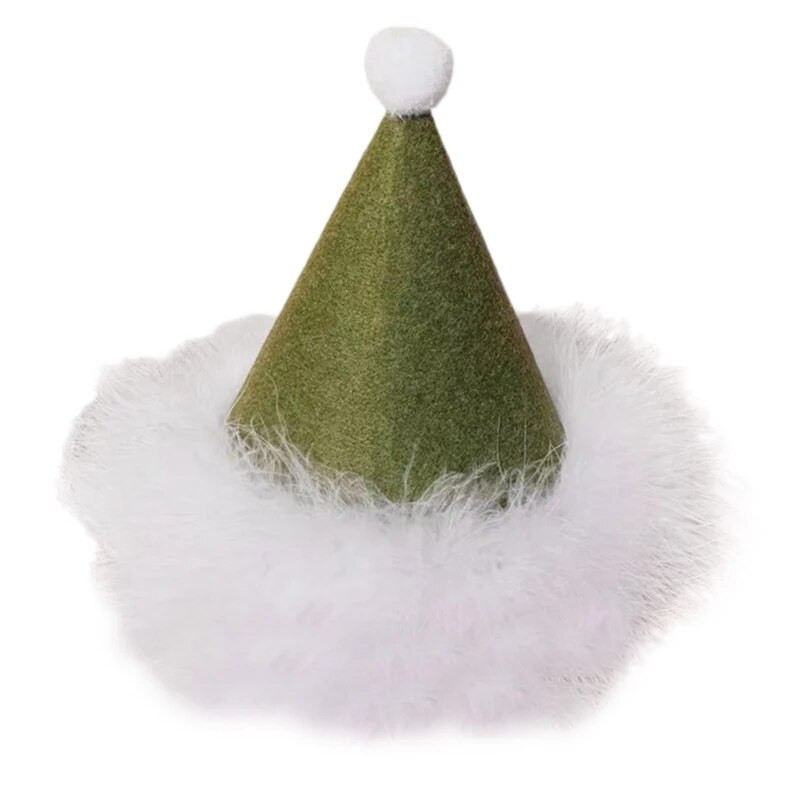 Ziemassvētku ballīšu cepure Plīša Ziemassvētku cepure Plīša Ziemassvētku vecīša cepure Navidads Rekvizīti Jaunais gads