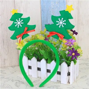 Jauka, karstā izpārdošana Ziemassvētku galvas saite Ziemassvētku vecīša ballītes dekorēšanai Divkāršā matu lente Galvas stīpa pieaugušiem bērniem Ziemassvētku dāvana