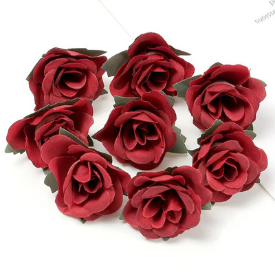 10/20/50kom Umjetno cvijeće od ruža 3,5 cm Lažno cvijeće za uređenje doma Vrt Vjenčani ukrasi Vijenci Pribor za darove