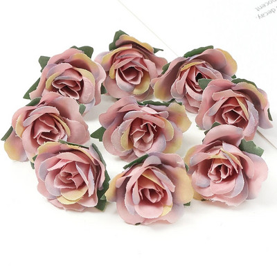 10/20/50kom Umjetno cvijeće od ruža 3,5 cm Lažno cvijeće za uređenje doma Vrt Vjenčani ukrasi Vijenci Pribor za darove