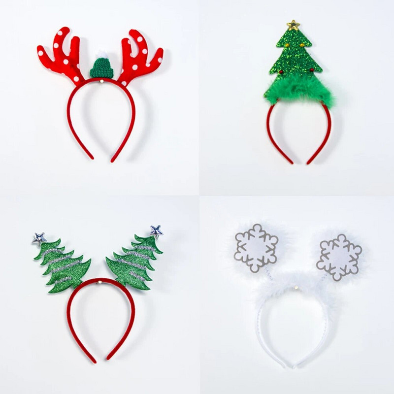 Jõulupeo peapaelad 1 tk armsad lumehelbed/sarved/puutüdrukute peakatted nipsasjad Häid jõule peapaela ehistarbed