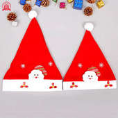 Plišana kapa Djeda Mraza Jedinstvena svečana božićna kapa sa slatkim ukrasima Djeda Mraza Snjegovića Jelseni šarmantni Božićni ukrasi iz crtića za blagdane