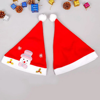 Λούτρινο καπέλο Άγιου Βασίλη Μοναδικό εορταστικό χριστουγεννιάτικο καπέλο με χαριτωμένα διακοσμητικά από άλκες του Άγιου Βασίλη Γοητευτικό Χριστουγεννιάτικο στολίδι κινουμένων σχεδίων για τις γιορτές