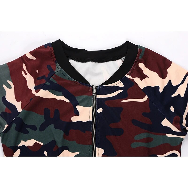 Sieviešu maskēšanās jogas tērps ar garām piedurknēm + bikšu skriešanas komplekts ar rāvējslēdzēju āra atpūtai, sporta apģērbs, 2 dab.