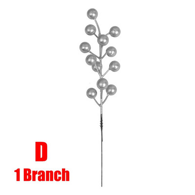 1/30 Grane s 14 glavica Umjetne bobice Grane Buket cvijeća Crvene bobice božikovine Stabljike Biljke za božićnu zabavu Uređenje doma