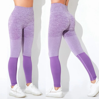 Bešavni ženski set za jogu Sportsko vježbanje u teretani Sportska odjeća Odjeća za teretanu Fitness Skraćena majica dugih rukava Tajice s visokim strukom Sportska odijela