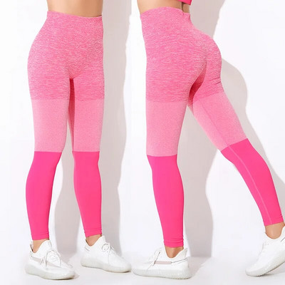 Bešavni ženski set za jogu Sportsko vježbanje u teretani Sportska odjeća Odjeća za teretanu Fitness Skraćena majica dugih rukava Tajice s visokim strukom Sportska odijela