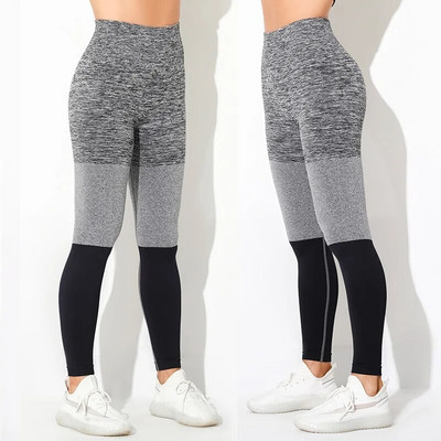 Bešavni ženski set za jogu Sportsko vježbanje u teretani Sportska odjeća Odjeća za teretanu Fitness Skraćena majica dugih rukava Tajice s visokim strukom Sportska odijela