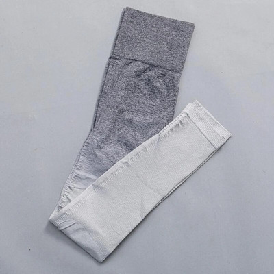 Ženski bešavni joga set Ombre tajice s visokim strukom za teretanu Majice i majice Odijelo dugih rukava Fitness Vježbanje Sport Trčanje Komplet sportske odjeće