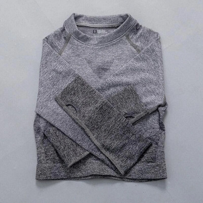 Ženski bešavni joga set Ombre tajice s visokim strukom za teretanu Majice i majice Odijelo dugih rukava Fitness Vježbanje Sport Trčanje Komplet sportske odjeće