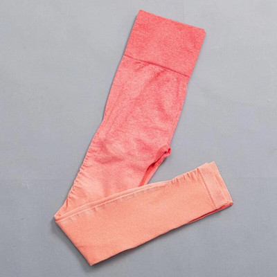 Ženski bešavni joga set Ombre tajice s visokim strukom za teretanu Majice i majice Odijelo dugih rukava Fitness Vježbanje Sport Trčanje Komplet sportske odjeće