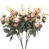 21 glava ruže Buket umjetnog cvijeća Lažno cvijeće za Valentinovo Dekoracije Svilena ruža Svadbeni stol Dekoracija doma za Valentinovo