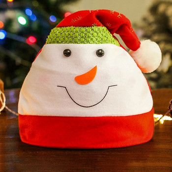 Χριστουγεννιάτικα στολίδια Διακόσμηση Χριστουγεννιάτικα καπέλα Χαριτωμένα κινούμενα σχέδια καπέλα Άγιου Βασίλη Παιδιά Παιδιά Ενήλικες Καπέλο Χριστουγεννιάτικο πάρτι Διακοσμητικά
