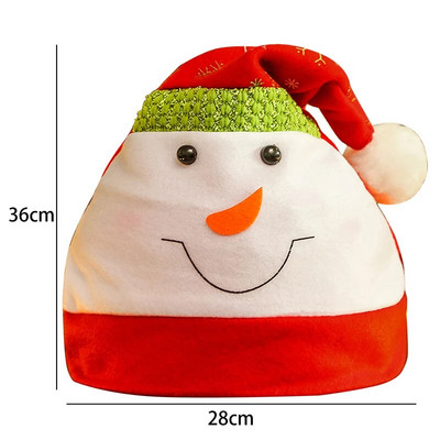 Božićni ukrasi Dekoracije Božićne kape Slatki crtani šeširi Djeda Mraza Djeca Djeca Odrasli Kape Rekviziti za božićne zabave Dekoracija