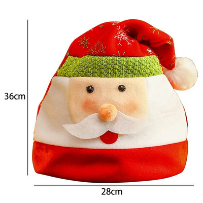 Božićni ukrasi Dekoracije Božićne kape Slatki crtani šeširi Djeda Mraza Djeca Djeca Odrasli Kape Rekviziti za božićne zabave Dekoracija