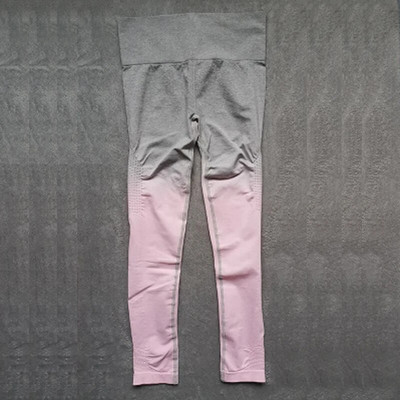 Sportski set Ženski Gradient Fitness Joga Trenirka Trčanje u teretani Sportska odjeća Majice za trčanje Bešavne tajice Sportski grudnjak Fitness odijelo