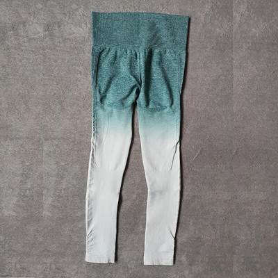 Sportski set Ženski Gradient Fitness Joga Trenirka Trčanje u teretani Sportska odjeća Majice za trčanje Bešavne tajice Sportski grudnjak Fitness odijelo