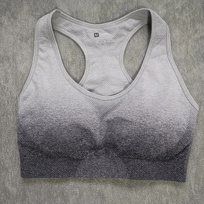 Sportski set Ženski Gradient Fitness Joga Trenirka Trčanje u teretani Sportska odjeća Majice za trčanje Bešavne tajice Sportski grudnjak Fitness odijelo