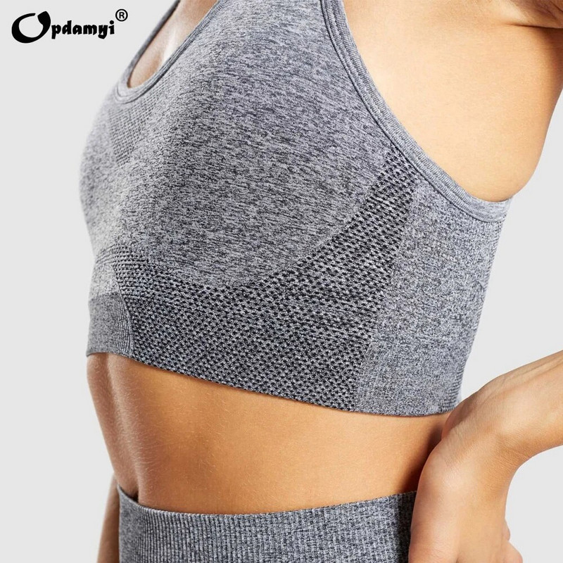 Sportski set Ženski Gradient Fitness Joga Trenirka Trčanje u teretani Sportska odjeća Majice za trčanje Bešavne tajice Sportski grudnjak Fitness odijelo