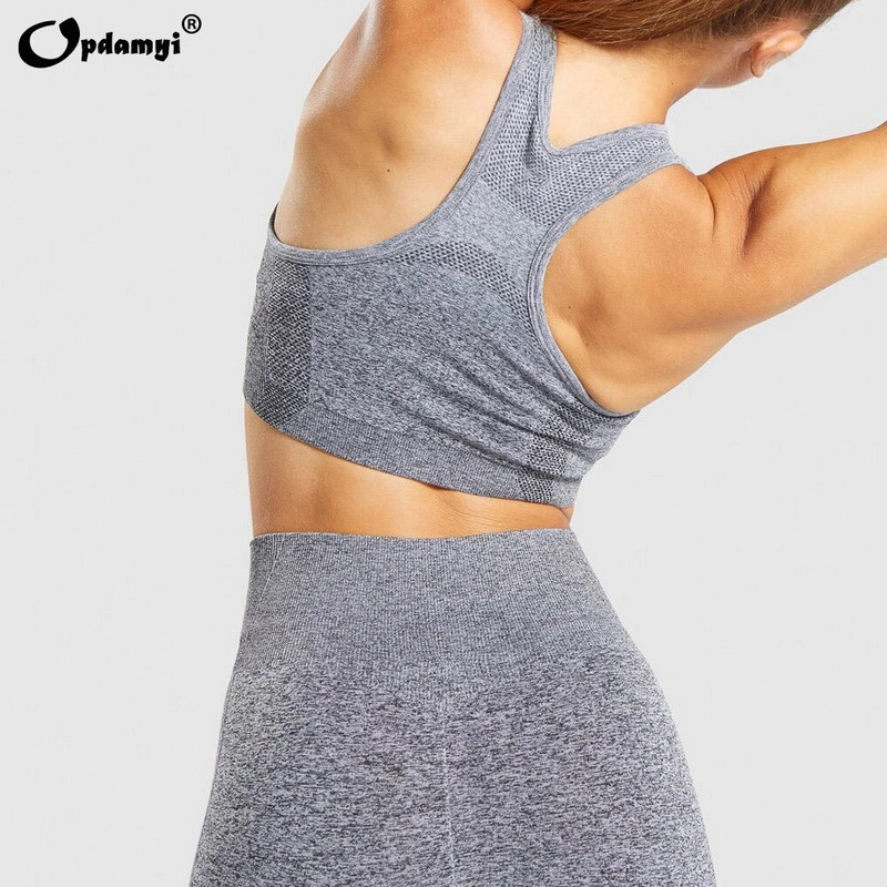 Sportski set Ženski Gradient Fitness Joga Trenirka Trčanje u teretani Sportska odjeća Majice za trčanje Bešavne tajice Sportski grudnjak Fitness odijelo