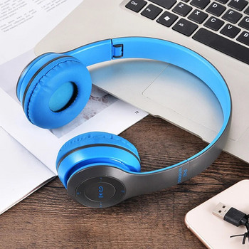 Bluetooth 5.0 безжични слушалки, сгъваеми HIFI стерео бас слушалки, детски момичета, каска, подарък с микрофон, USB адаптер за игра на iPhone