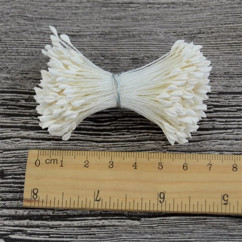 350 gab. 5 mm Mini Stamen Matte ar rokām darināti mākslīgie ziedi kāzu ballītei mājas dekorēšanai DIY albumu kūku amatniecības piederumi